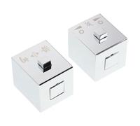 Hemobllo 2pcs Shower Temperature Control Cartridge for Faucet Accessories Wall Mounted Mixing Valve Replacement Parts