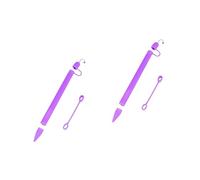 Hemobllo 2pcs Silicone Stylus Grip for 1st Gen Digital Pencil Protective Cover Silicone Sleeve for Writing and Drawing Purple Material
