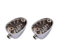 Hemobllo 2pcs Single-end Snare Drum Lug Claw Hooks Connector Replacement Parts for Drum Set, Silver Metal Material, Easy to Install Accessories for Percussion Instruments