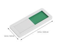 Hemobllo 2pcs Sliding Privacy Door Sign 4x10cm White Blank Vacancy Occupied Indicator for Office Meeting Room Conference