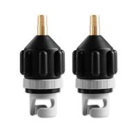 Hemobllo 2pcs Sup Pump Adaptor for Inflatable Dinghy and Paddle Board Standard Conventional Air Pump Adapter with Rubber Copper Material Connects Bike Easily
