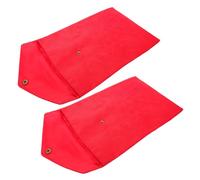 Hemobllo 2pcs Tibetan Style Scripture Storage Pouch Set in Red Velvet Cloth with Embroidery, Portable Buddhist Holy Book and Quran Covers, Prayer Beads and Pen Holder for Travel and Temple