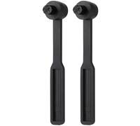 Hemobllo 2pcs Turntable Stylus Cleaning Brush Set, Black Vinyl Record Player Needle Cleaner Fine Bristles for Dust Removal and Record Maintenance