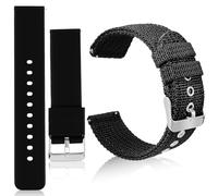 Hemobllo 2pcs Watch Strap Replacement for Men Silicone and Nylon Band for Smart Watch
