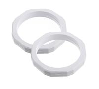 Hemobllo 2pcs White Plastic Floating Frame Display Boxes for Jewelry and Medals Easy to Use Push-to-open Design, Elegant Membrane Material Suitable for Personal and Professional Use