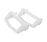 Hemobllo 2pcs White Rv Roof Rack Grab Handles for Luggage Tie-Down, Camper Car Roof Platform Strap Pull Handles for Camping and Outdoor Trips