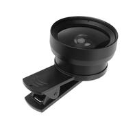 Hemobllo 2pcs Wide Angle Macro Lens for Smartphones Clip Lens Design for Detail Shots of Flowers Jewelry and More Compatible and Devices Black