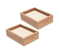 Hemobllo 2pcs Wooden Picture Frame Money Box Cash Savings Container for Tips Coffee Decorative Bank for Boys and Girls and Adults One-Way Entry Design for Encouraging Saving