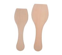 Hemobllo 2pcs Wooden Pottery Clay Paddle Clay Paddle for Pottery Bamboo Ceramic Art Clapper for Shaping Flattening and Compacting Studio Tasks