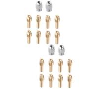 Hemobllo 2sets Brass Collet Drill Holder Nut for Electric Grinding Tools Collet Accessory for Enhanced Grip and Precision Hardware and Hobby Projects
