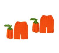 Hemobllo 2sets Newborn Photography Costume Handmade Crochet Props for Three-four Months Halloween Outfits