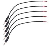 Hemobllo 3.5Mm Male Plug to Bare Wire Mono Audio Cable 10-Pack Replacement Jack Connector for Headphone Microphone Speaker Cable Repair