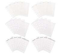 Hemobllo 3 Books 6 Ring Notebook Fillers Loose Leaf Inserts Thick Paper White Compact and Portable Design on The Go Organization and Planning Journal Refills