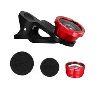 Hemobllo 3-in-1 Phone Camera Lens Set Compatible with Smartphone Featuring Fisheye Lens and Alloy and Acrylic Construction for Landscapes and Architecture Photography