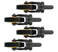 Hemobllo 3-Inch Plastic Swivel Replacement Wheels 4Pcs for Utility Cart and Mop Bucket Compatible with 32L 36L Cleaning Trolleys for Commercial and Industrial Kitchens