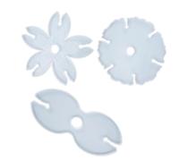 Hemobllo 3 Pcs Silicone Wine Holder Mold Set with Sakura Cup Mat and Irregular Coaster Molds, DIY Wine Rack Tray Moulds for Resin Crafting and Home Bar Decoration