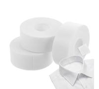 Hemobllo 3 Rolls Disposable Collar Protector Tape, Invisible Shirt Neck Liner & Hat Sweat Pads, 2.5cm x 8m Trimmable Guards for Dress Shirts, Lab Coats and Everyday Wear, White