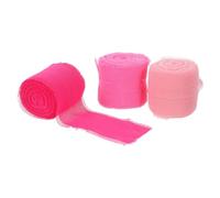 Hemobllo 3 Rolls Handfringed Chiffon Ribbon for Gift Wrapping and Wedding Invitation Accessories, 4cm Width X 5m Length, Strong and Gentle Material, for Bridal Bouquets and Craft Decoration