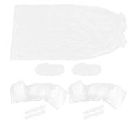 Hemobllo 3 Sets Plane Seat Cover White Nonwoven Fabric | Time-saving Maintenance, Fast Installation, Shields Clothes from Dust and Spills, Comprehensive Protection