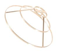 Hemobllo 3-Tier Lamp Shade Ring for DIY Iron Lamp Fix Ring Retro Simple Delicate Style with Good Texture Softer Light for Ceiling Pendant Lighting