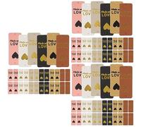 Hemobllo 300pcs Leather Tags for Handmade Items Name Labels Crochet Hat Accessories