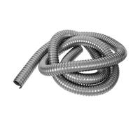 Hemobllo 304 Stainless Steel Flexible Cable Protector Sleeve Robust Mechanical Defense, Rustproof Corrugated Wire Tubing for Marine Projects and Landscape Lighting Wire Conduit, Simplifying