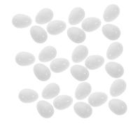 Hemobllo 30pcs Bird Fake Parrot Eggs Solid Plastic Simulation for Incubation Aid and Breeding Training Enhancement Realistic Parrot Egg for Hatching Support