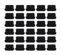 Hemobllo 30pcs Black Silicone USB C Dust Plugs Type-c Port Stopper Caps High Performance Anti-dust Covers to Extend the Life of USB Type-c Ports for Smartphones and Laptops