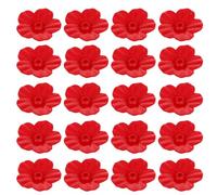 Hemobllo 30pcs Hummingbird Replacement Flowers Feeder Replacement Plastic Unique Flower Design Delicate Beautiful Workmanship Garden Outdoor Use for Hummingbirds and Feeder