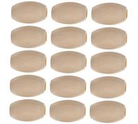 Hemobllo 30Pcs Oval Wooden Beads Large Rustic Craft Beads for DIY Jewelry Making Bracelets Necklaces Dream Catchers for Handmade Decorations and Gifts