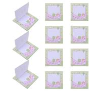 Hemobllo 30pcs St Patrick's Shamrock Self Adhesive Note Pads with Thick Paper, Multipurpose Versatile Clover Memo Pads for Diaries and Planners, Portable Festive Stationery for Office