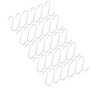 Hemobllo 30pcs Stainless Steel Meat Hooks S Shaped 12cm Hanging Hooks for Sausage Bacon Chicken Beef Grilling BBQ Household Meat Hangers