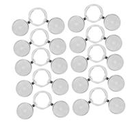 Hemobllo 30pcs Vintage Style Keychain Blanks with Spring Clasp and Bezel Tray for DIY Jewelry Making Versatile Keyring Accessories for Key Holders Bag Charms and Decorative Pendants
