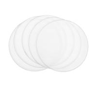 Hemobllo 30pcs White Foldable Flying Disc Fans 9.8inch Heat Sublimation Ready with Polyester and Steel Wire Material, Convenient Portability for Wedding and Event DIY Crafts
