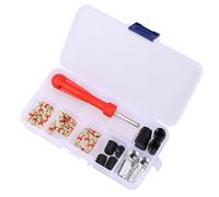 Hemobllo 33pcs Core Removal Tool Set for Car and Motorcycle Tyre Valve Repair, Quick and Easy Installation with Plastic and Metal Materials, Suitable for Automotive Tire Maintenance