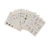 Hemobllo 36 Sheets Abstract Human Face Nail Stickers Self Adhesive Manicure Decoration for DIY Nail Art Safe Material Easy Application for Women