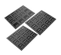 Hemobllo 36pcs 2.5inch Waterproof Removable Coffee Syrup Labels Black PVC Stickers for Coffee Syrup Bottles Kitchen Organization Essentials