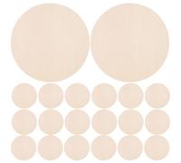 Hemobllo 36pcs Blank Wood Slices Wooden Circles Poplar Wood Round Smooth Surface Use Unique Classic Style for Creative Craft and Decoration