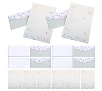 Hemobllo 36pcs Cartoon Animal Plant Stationery Envelope Set 4 Sets Letter Papers Kit with 12 Envelopes 24 Writing Papers and Personal Correspondence