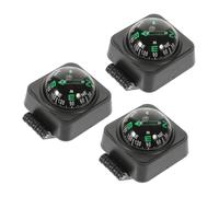 Hemobllo 3pcs Adjustable Dashboard Compass Ball for Car and Motorcycle, High Precision Navigation, Abs and Acrylic Material, Sl esign for Outdoor Use and Car Decoration