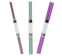 Hemobllo 3pcs Aluminum Manicure Metal Shaping Tubes Nail Extension Supply for Shaping Nail 's C Curve and Making Extensions for Salons and Schools