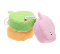 Hemobllo 3pcs Bath Scrubbers Small Shower Bath Sponges Soft Comfortable Body Cleaning Tools with Cartoon Leaf Design for Bathing and Skin Exfoliating
