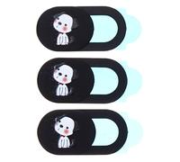 Hemobllo 3pcs Cartoon Webcam Cover for Laptop Dog Pattern Tablet Cover Phone Webcam Protector -Hacking Simple Use 3 Pack
