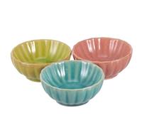 Hemobllo 3pcs Ceramic Essential Oil Holder Bowls for Aromatherapy and Face Mask Blending, Small Spa Bowls in Red Green Blue for Skincare and Essential Oil Mixing