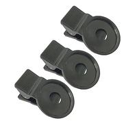 Hemobllo 3pcs Clip-on Lens for Mobile Phone 0.45x Wide-angle Macro Lens Abs Material Black Design for Smartphones Photography