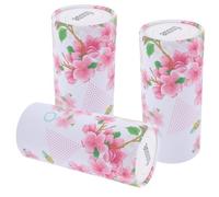 Hemobllo 3pcs Disposable Car Facial Tissues with Fresh Touch, Round Paper Napkins for Car Use, Each Cylinder Contains 50 Sheets, for Place a Tissue Box is Needed Style