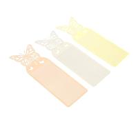 Hemobllo 3pcs DIY Cross Stitch Embroidery Bookmark Kits, Decorative Hand-Made Metal Bookmarks with Insect Motif in Antique Copper, Gold, and Silver, Suitable for Book Lovers and Office Use