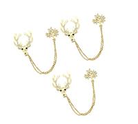 Hemobllo 3Pcs DIY Rhinestone Pendant Phone Shell Decoration with Deer Wintersweet Design and Tassel Stylish Phone Case Accessories for and Personal Touch
