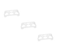 Hemobllo 3pcs Egg Cartons Storage Container Egg Holder Tray Carton for Family Refrigerator Kitchen Storage Box