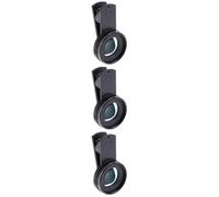 Hemobllo 3pcs External Phone Lens Macro Lens Clip Holder for Magnifying for Macro Photography Smartphone